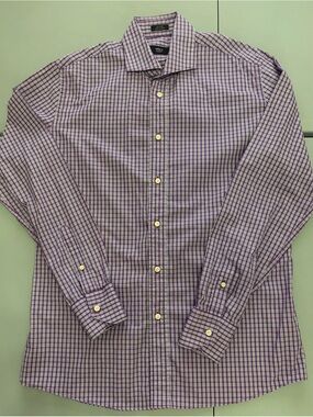 Alara Purple Gingham Dress Shirt
